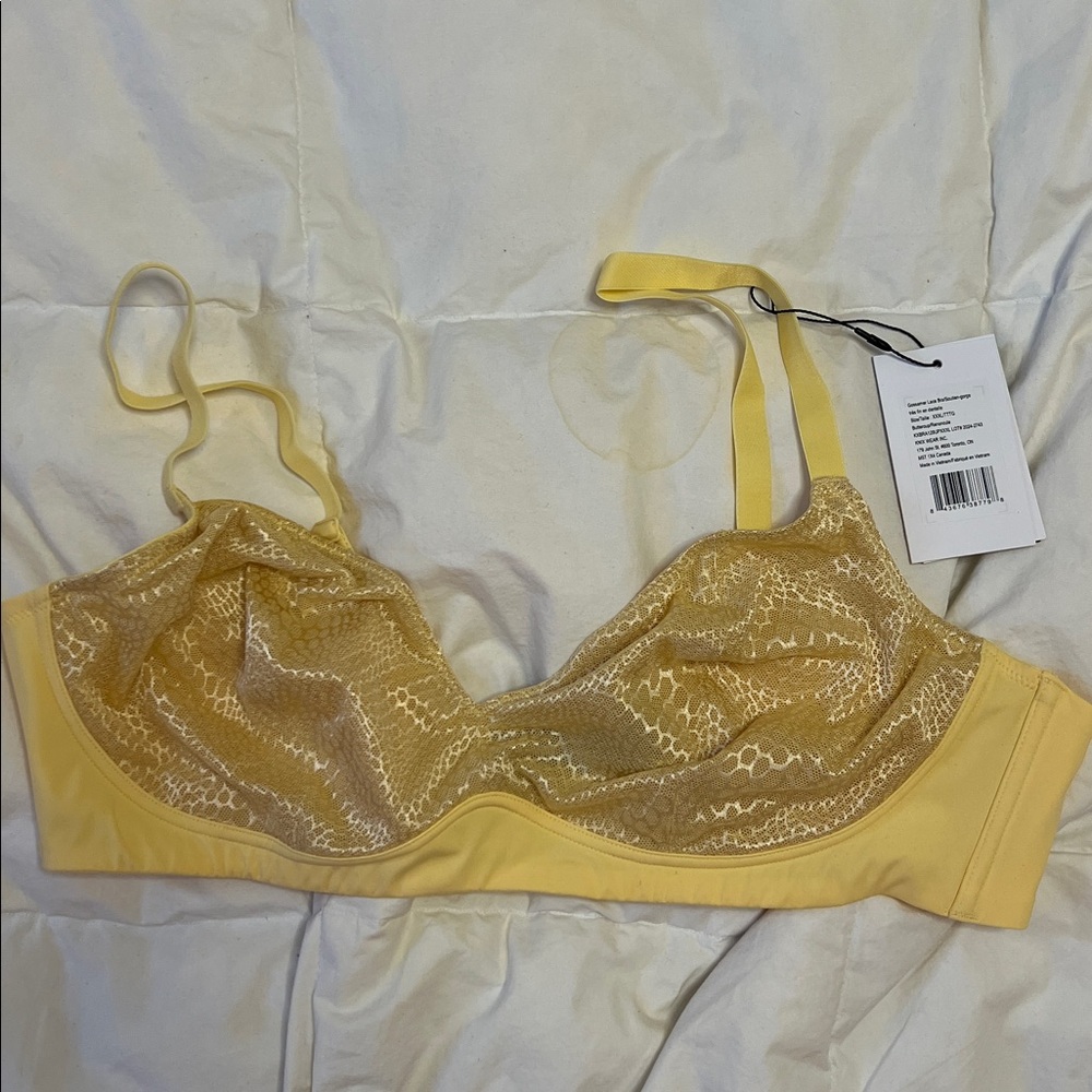 Yellow Lace Bralette